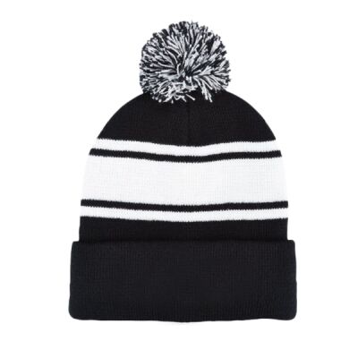 Knit Beanie With Pom Pom Thumbnail