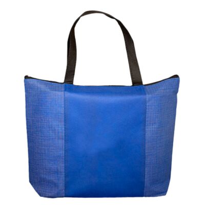 Tonal Non-Woven Zipper Trade Show Tote Bag Thumbnail
