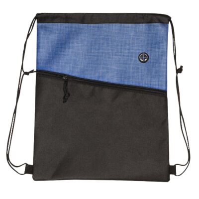 Tonal Heathered Non-Woven Drawstring Backpack Thumbnail