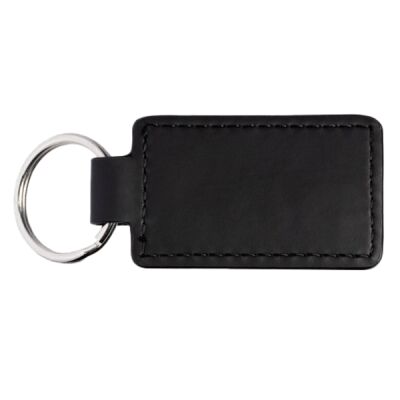 Tuscany™ PU Leather Rectangle Keychain Thumbnail