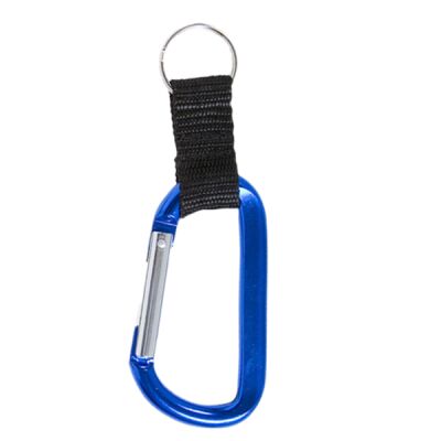 Carabiner With Strap And Split Ring Keychain Thumbnail
