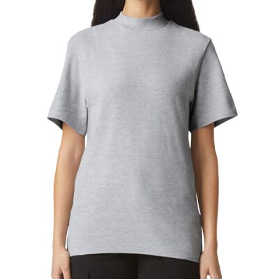 Unisex Mockneck Pique T-Shirt Thumbnail