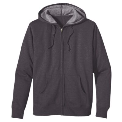 Unisex Heathered Full-Zip Hooded Sweatshirt Thumbnail