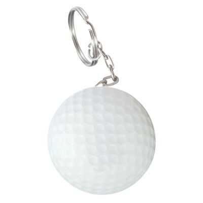 Golf Ball Shape Stress Ball Keychain Thumbnail