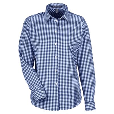 Women's CrownLux Performance® Gingham Dress Shirt Thumbnail