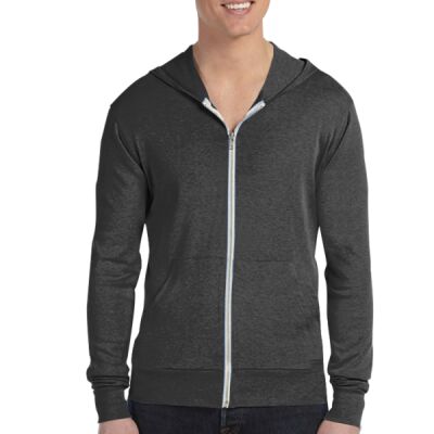 Unisex Triblend Full-Zip Lightweight Hoodie Thumbnail