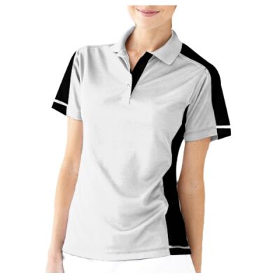 Women's Colorblocked Moisture Free Mesh Polo Thumbnail