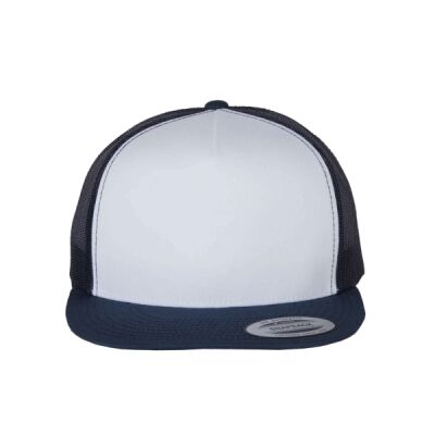 Adult Trucker with White Front Panel Cap Thumbnail
