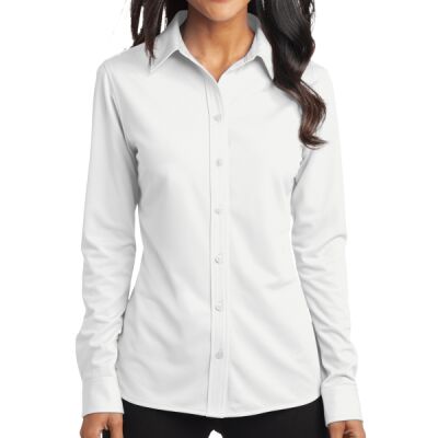 Women's Dimension Knit Dress Shirt Thumbnail