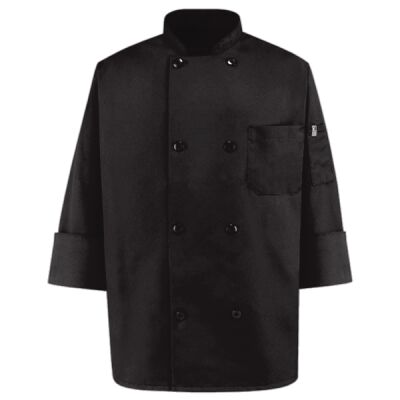 Black Traditional Chef Coat Thumbnail
