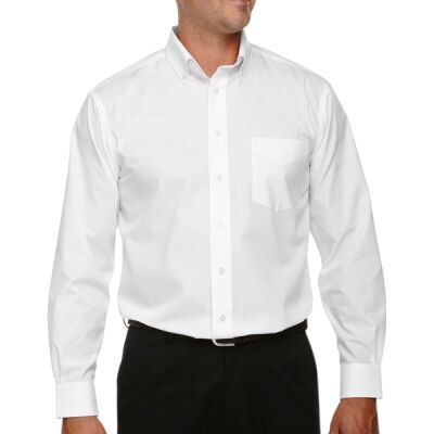 Men's Crown Collection® Solid Broadcloth Woven Shirt Thumbnail
