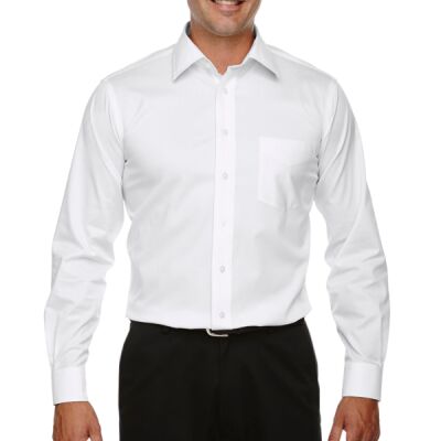 Men's Crown Collection® Tall Solid Stretch Twill Woven Shirt Thumbnail